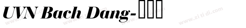 UVN Bach Dang字体转换